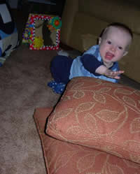 Holden is wild for this pile of pillows