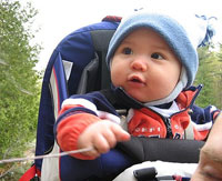 Caleb hikes the Gatineaus