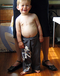 Julian in Homemade Pants