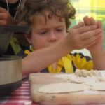 eatreal-h3 Mashing out some tortillas