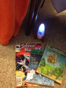 Books by the front door