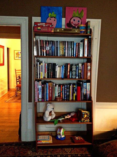 Transform bottom shelves into playzones. Your toddler already has