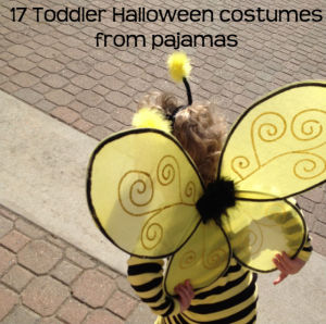Toddler Halloween costume ideas from pajamas