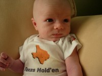 Holden is about one month old.