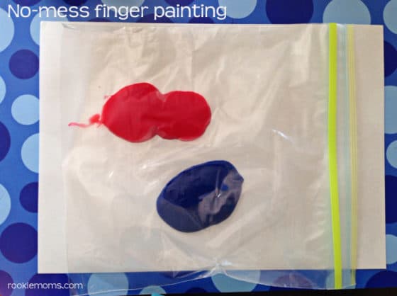 Non-messy finger painting solution Non-messy finger painting solution