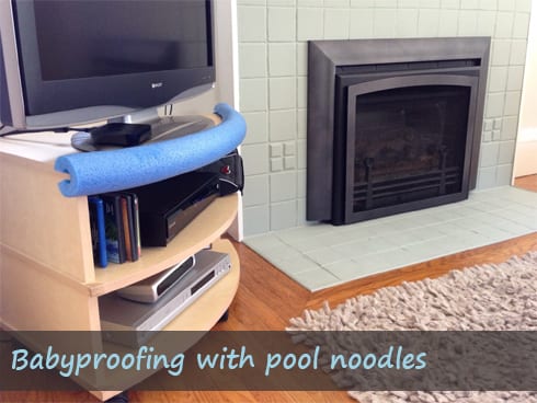 Babyproof (glass) Coffee Table!! - BabyCenter You can do EVERYTHING with pool noodles!!! - Babyproof (glass) Coffee Table!! - BabyCenter